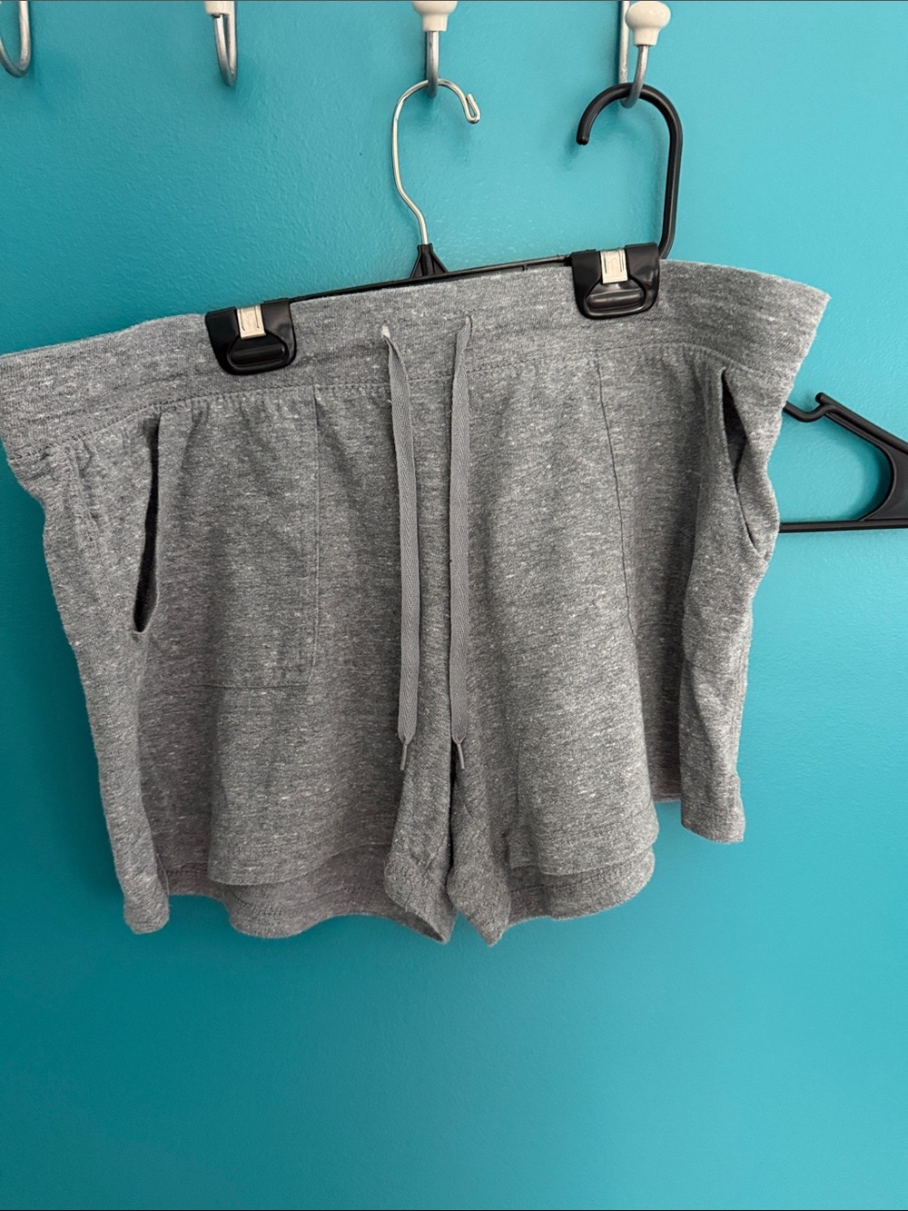 Athletic Works Gray Heather Drawstring Athletic Shorts